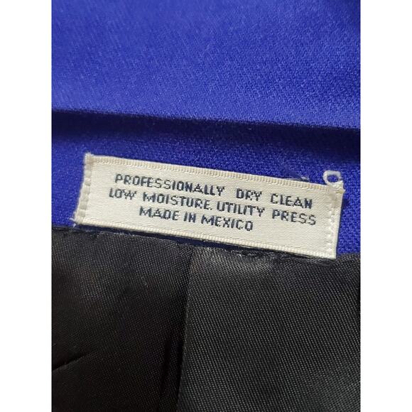 Jack Green Linea Classica Men's Blue Polyester Double Breasted Blazer Size 42R - Picture 9 of 14